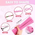 thumbnail image 3 of Naler Pipe Cleaners Set, 400Pcs 4 Colors Chenille Stems, Pipe Cleaners for Crafts, Pipe Cleaners for Crafts with Flower Wire, Ribbon, Flower Stamen for Bouquet, DIY Decorations, 3 of 7