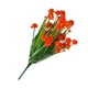 thumbnail image 3 of Toystoory La flor plástica artificial deja la decoración floral del hogar de los bonsais de 7 ramas Decoración naranja, 3 of 4