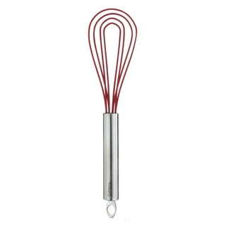  Jillmo Whisk, Easy Grip Silicone Flat Whisk 10inch: Home &  Kitchen