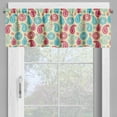 thumbnail image 4 of Ambesonne Paisley Valance & Curtain, Traditional Leafy Motifs, 55"x45", Turquoise Pink Cream, 4 of 6