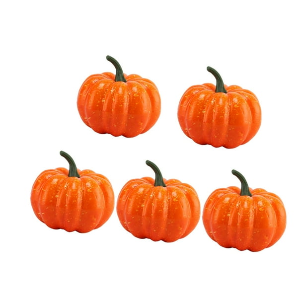 Mini Calabazas de simulación Macarena Calabazas Falsas para Halloween Baby Shower decoración de otoño