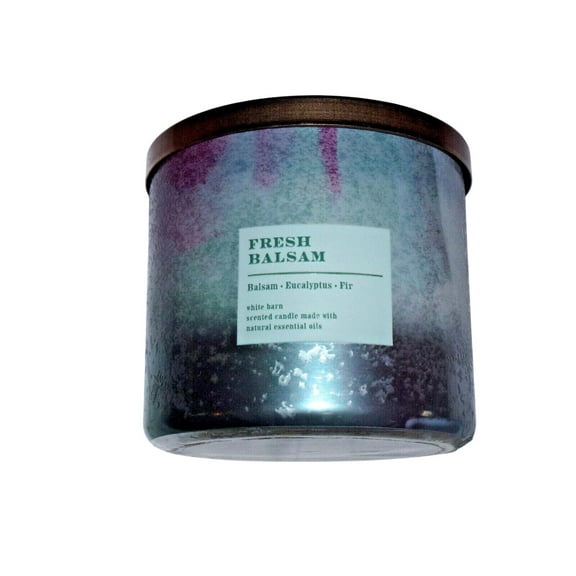 Bath and Body Works Fresh Balsam (White Barn) Scented 3-Wick Candle (14.5 oz / 411 g)
