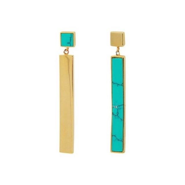 Boucles d'Oreilles Dualité Turquoise&44; 1.62 in.