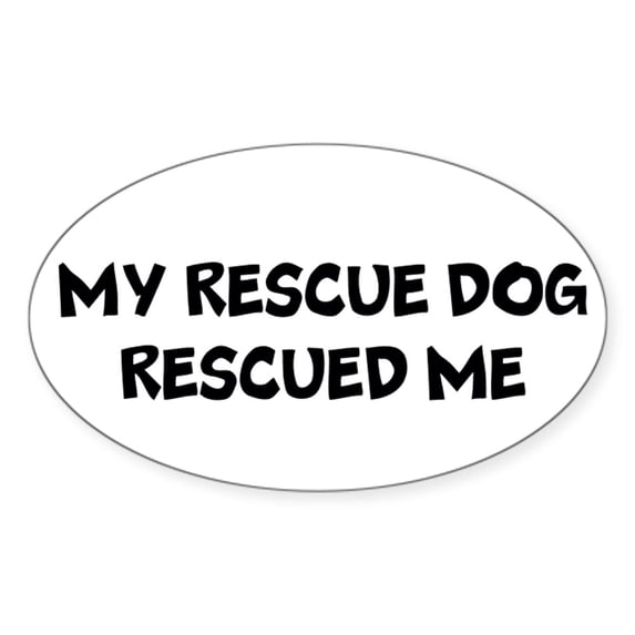 CafePress - Rescue Me Sticker - Sticker (Oval)