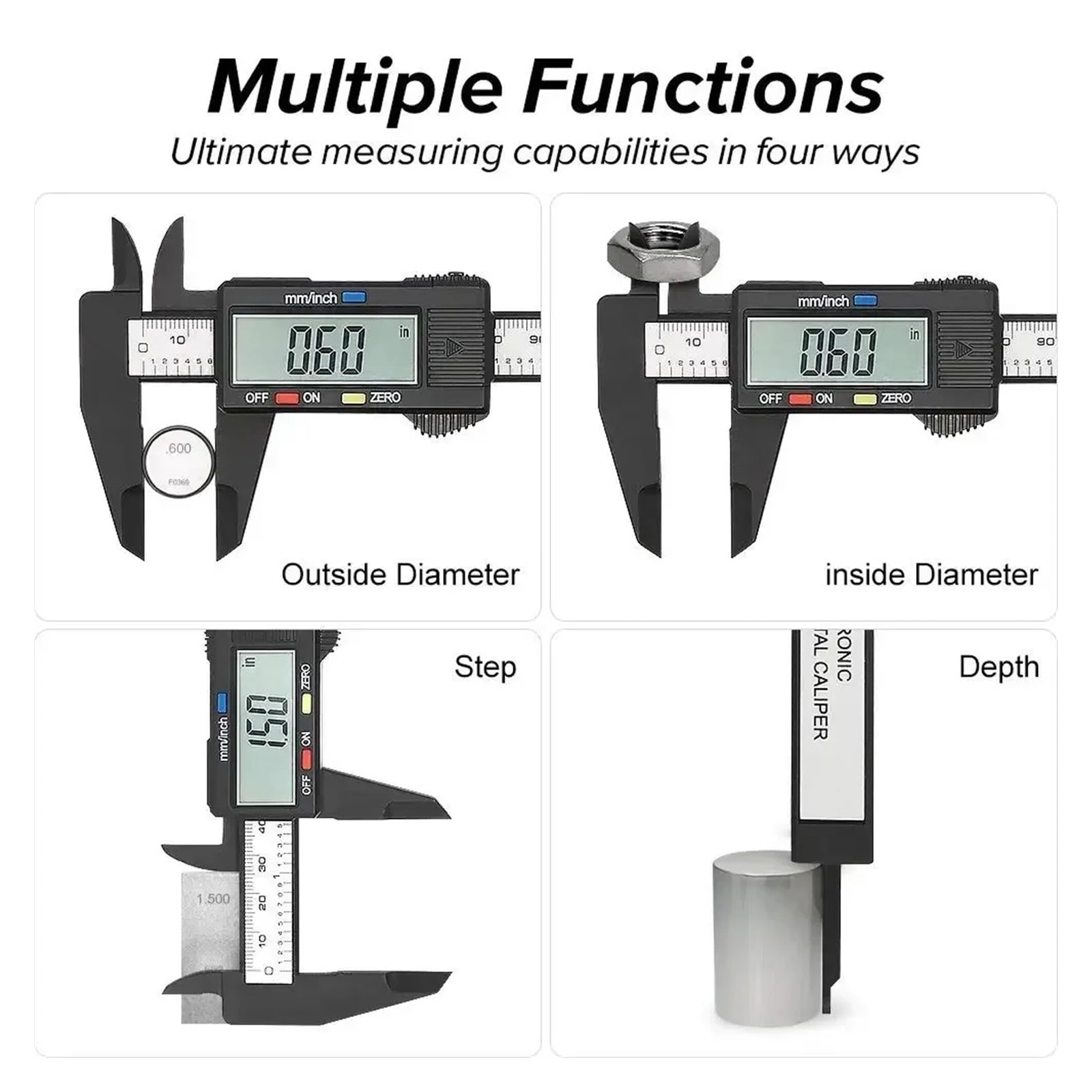 Vernier Digital Caliper Tool Calibrator Inspection Tools Job Measuring Gauging Measurement Analysis Instruments ,Easy to Operate