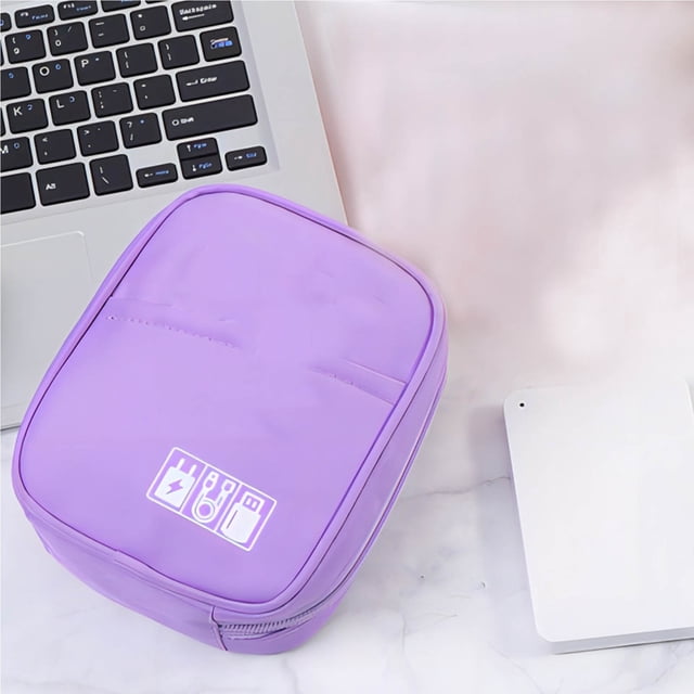 Bolsa de almacenamiento digital | Organizador multifuncional para auriculares, cables y cargadores | Estuche portátil para accesorios electrónicos con bandas elásticas | Bolsa de almacenamiento para