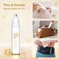thumbnail image 5 of Nose Hair Trimmer for Men Women, 2025 Professional Painless USB Rechargeable Eyebrow Trimmer, Ear and Nose Hair Trimmer for Men Women, Facial Hair Remover with Powerful Motor, White, 5 of 6