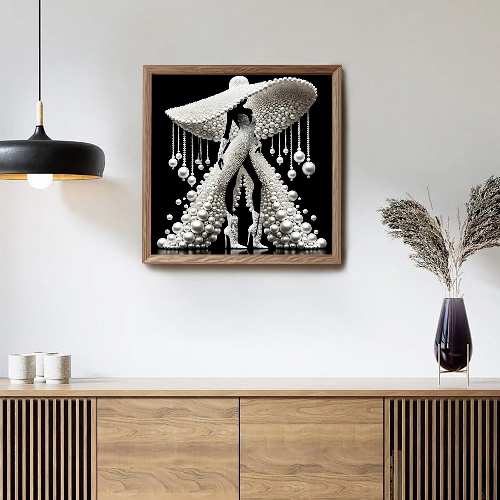 Pearl Diamond Painting, DIY Pearl Painting Kits, Pearl Painting Kits For Adults, Alien Diamond Art Set for Adults & Beginners Crystal Water Diamond Home Decor