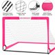 thumbnail image 3 of Juegos de porterías de fútbol para el patio trasero - 2 porterías portátiles de 5' x 3.6' para entrenamiento, red de fútbol desplegable con balón, set deportivo para juegos, 3 of 6