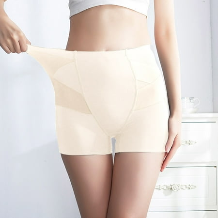 

dmqupv Short Underwear for Women Women Shapewear Panties High Waist Lifter Shorts Seamless Body Womens Business Tops Beige Medium