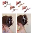 thumbnail image 2 of Additional Acrylic Hair Clip With Decorative Heart Detailing Grip Everyone Hairstyles Purple, 2 of 5