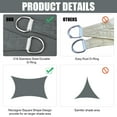 thumbnail image 6 of Sun Shade Sail Rectangle 6.5/10/12/13/16FT Waterproof Outdoor Garden Patio Party Sunscreen Awning Canopy 98% UV Block With Free Rope, 6 of 8