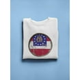 thumbnail image 3 of Georgia State Circular Flag Sweatshirt Men -Image by Shutterstock, Male Large, 3 of 4