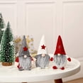 thumbnail image 3 of 3 Piezas Navidad Mini Papá Noel Hecho A Mano Felpa Muñeco De Nieve Muñeco De Juguete Figuras De Navidad Regalo De Cumpleaños Para Navidad Vacaciones Decoración Del Hogar MFZFUKR WLJ-2603, 3 of 5