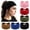 Multi-colored-11, variant on Boho Wide Bandana Headbands - Stretch Knotted Elastic Head Wraps for Women, Yoga, Workout, and Hair Accessories (6 Pack)