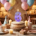 thumbnail image 5 of Number Birthday Candle, Glitter Rhinestone Crown, 1 Piece,Suitable for Kids Birthday Party Cake Decoration, 5 of 5