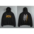thumbnail image 2 of Sudadera con capucha de algodón para hombre, suéter informal con estampado gráfico, ropa deportiva de gran tamaño, color negro liso, para gimnasio, S-6XL xuanjing unisex, 2 of 2