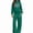 Green, variant on ITSAME Girls 2-Piece Letter Print Hooded Sweatshirt and Wide Leg Pants Set Fleece-Lined Warm Outfit Size 9