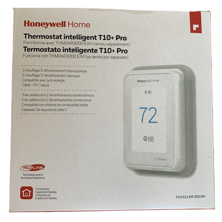 Honeywell T10+ Pro Smart WiFi Thermostat, RedLINK, Geofencing