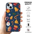 thumbnail image 3 of Funda navideña para iPhone 15, a prueba de golpes, con PC y TPU para cámara dual., 3 of 8