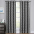 thumbnail image 1 of Rosaline 100% Blackout Wide Curtain Panels -Thermal Insulated (Set of 2 Panels) - 108x96 - Gray, 1 of 4