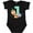 AB-Black, variant on Im 1 Years Old with Fox Boys or Girls Baby Bodysuit