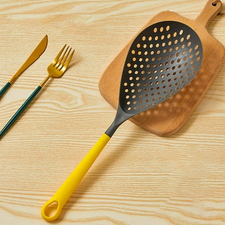 

NEGJ Multifunctional Cooking Spoon Slotted Spoon Colander Strainer Scoop Food Filter With Handle Kitchen