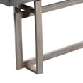 thumbnail image 4 of LifeSky 59 inch Console Table for Living Room Entryway: No Assembly Solid Wood Sideboard with Geometric Base - Distressed Gray - Ready to Use in 60 Seconds, 4 of 11