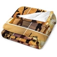 thumbnail image 4 of Custom Blanket with Photo Text Personalized Throw Blanket Customized Blanket for Her for Him Flannel Blankets Father's Day Mother's Day Birthday Valentines, Navy, 40"x50", 4 of 6