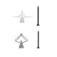 thumbnail image 5 of Speravity 50 piezas de fijación de paneles de yeso de expansión, tornillo de tubo con forma de avión de anclaje, placa de expansión de yeso Herramientas y ferretería Tipo 1, 5 of 6