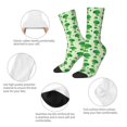 thumbnail image 3 of Daiia Broccoli 1 Print Crew Socks – Soft Breathable Long Socks for Men & Women, Moisture-Wicking & Comfortable Daily Wear Socks, One-Size Fits Most (US 5-11), 3 of 6