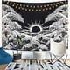 thumbnail image 2 of Mandala Wall Tapestry Great Wave Tapestry with Sunset Black and White Ocean Tapestry Wall Hanging Tapestry for Living Room Bedroom -Versailles (M/130x, 2 of 4
