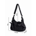 thumbnail image 2 of Gustave Denim Crossbody Bag for Women Cute Y2k Hobo Shoulder Bag Multi Pockets Vintage Jean Tote Purse Handbag(Black), 2 of 8