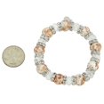thumbnail image 3 of GlassOfVenice Murano Glass Symphony Stretch Bracelet - White, 3 of 4