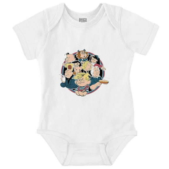 Vintage Dennis The Menace Characters Romper Boys or Girls Infant Baby Brisco Brands NB