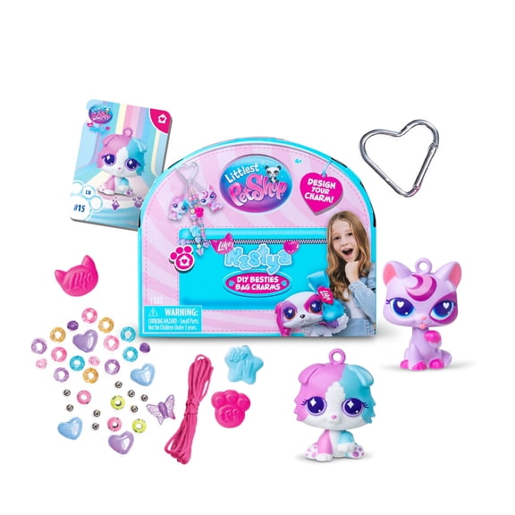 Littlest Pet Shop x like Nastya Besties DIY Bag Charms for Kids Age 4