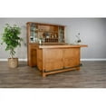 thumbnail image 5 of Home Bar and Ladderback Bar Stools in Rustic Oak 3 Piece Set, 5 of 18
