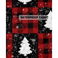thumbnail image 5 of Pack of 2 Outdoor Pillow Covers, Winter Christmas Tree Red Black checkered Waterproof Square Throw Pillowcase Cushion Decorative Pillow Covers for Couch Patio Tent, 16x16 in, 5 of 6