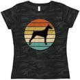 thumbnail image 3 of Inktastic Doberman Dog Retro Sunset Women's T-Shirt, 3 of 5