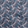 thumbnail image 1 of oneOone Viscose Chiffon Blue Fabric Tropical Leaf Sewing Material Print Fabric By The Yard 42 Inch Wide, 1 of 5