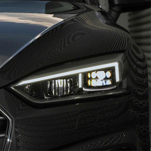 Lente de faro delantero para Audi A5 2017-2020, cubierta de faro delantero transparente, carcasa, pantalla de cristal, lado izquierdo.