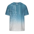 thumbnail image 3 of Qiopertar Liquidation à Moins de 5$ T-Shirt à Manches Courtes à Capuche Col Rond Impression Numérique pour Hommes en Liquidation, 3 of 4