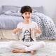 thumbnail image 3 of Conjunto de pijamas de manga larga para niños y niñas, ropa de dormir de algodón de invierno, pijamas de Navidad de dibujos animados de gato, 3, 5, 7, 9, 11T, 3 of 4