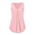 thumbnail image 3 of ibuvkizy Womens Tank Tops Loose Fit Clearance Cute Summer Tops for Women,Womens Solid Tank Tops Sleeveless V-Neck Base Shirt Summer Casual Tees, 3 of 5