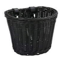 Bike Basket, Handmade Rattan Bicycle Baskets, Front Bike Baskets for Women’, Retro Style Bike Baskets for Adult Bikes