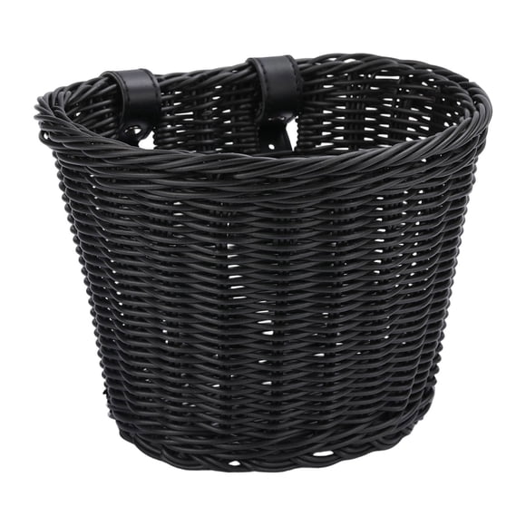 Rack Storage Shelf for Living Spaces - Front Handwoven Bike Handlebar and Storage Solution with Non- Water Absorbent Finish