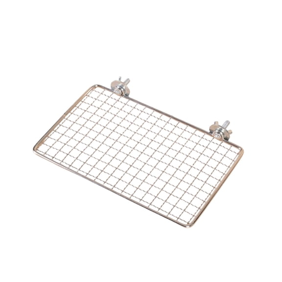 Rectangular Bird Cage Shelf Stand with Stainless Steel Construction Parrots Perch Platform for Small to Large Birds