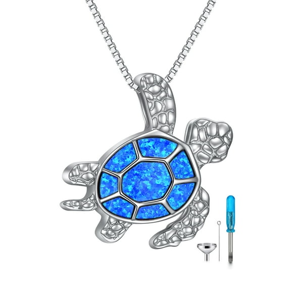 turtle Urn Necklace for Ashes Sterling Silver Jewelry for Women Memory Necklace