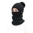 thumbnail image 1 of Guardurnaity Gorro de hilo de punto para mujer y niña, gorro de calentamiento grueso portátil, moda, cálido, suave, deportivo, informal, para fiesta Sombreros Negro Guardurnaity AP016143-02, 1 of 6