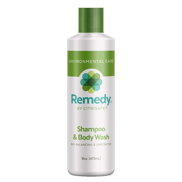 CitriSafe Remedy Bio-Balancing Shampoo & Body Wash - Gel de baño y champú clarificante para la acumulación - Sin fragancia - 16 oz.